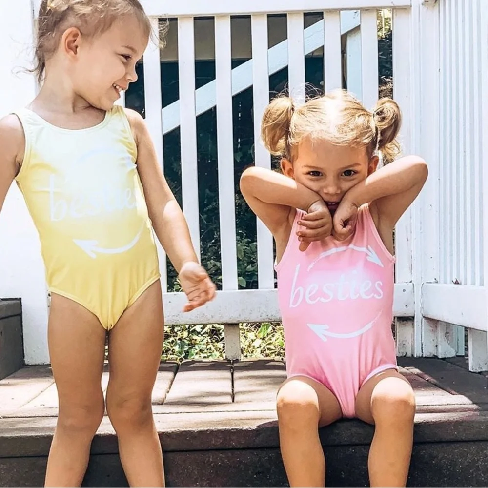 IlovePlum Besties pink swimsuit XSmall